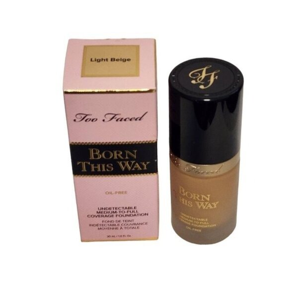 Too Faced Born This Way Undetectable Oil Free Foundation LIGHT BEIGE Full Size - Picture 6 of 8